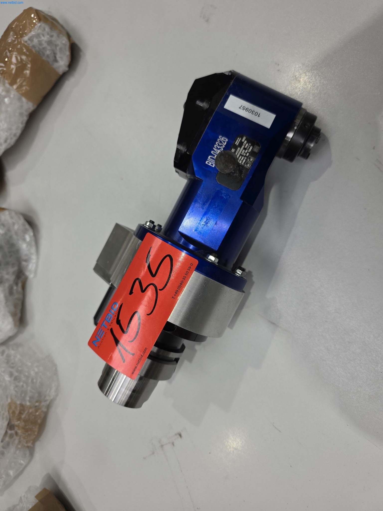 Angetriebenes HSK-A63 Werkzeug/Winkelaggregat 90° Benz